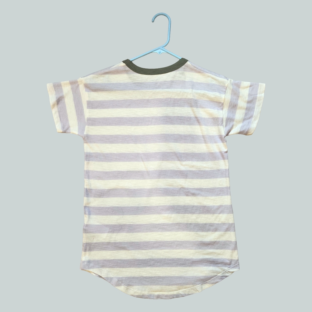 Madewell Lavender and White Striped Tee - Picture 3 of 9